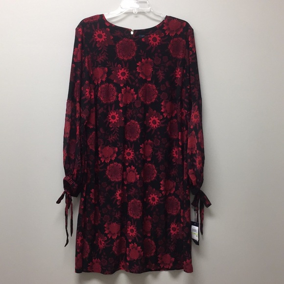 Tommy Hilfiger Long Sheer Balloon Sleeve Dress - Picture 2 of 12